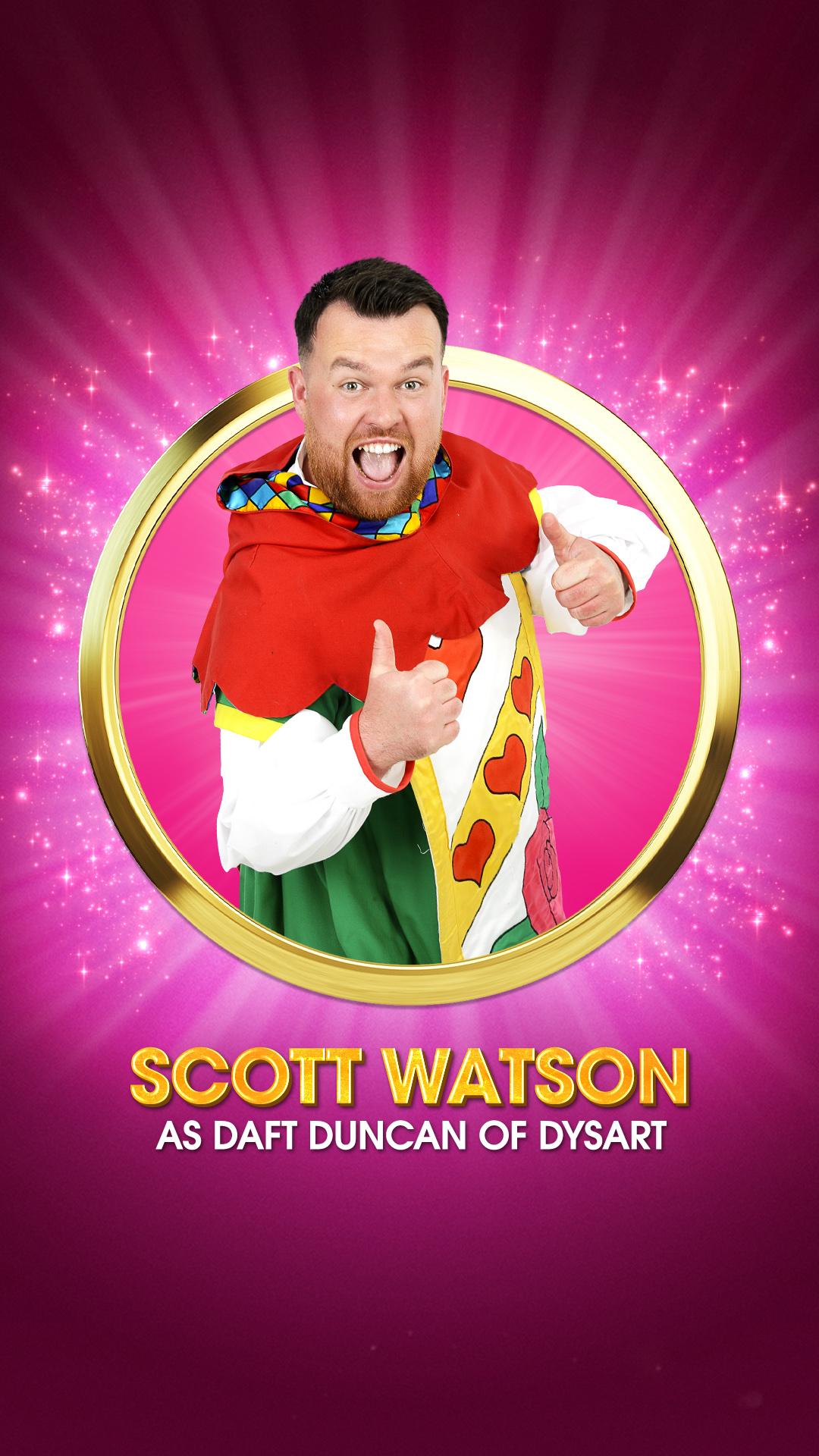 Scott Watson as Daft Duncan of Dysart in this year's panto Sleeping Beauty at Adam Smith Theatre, Kirkcaldy.