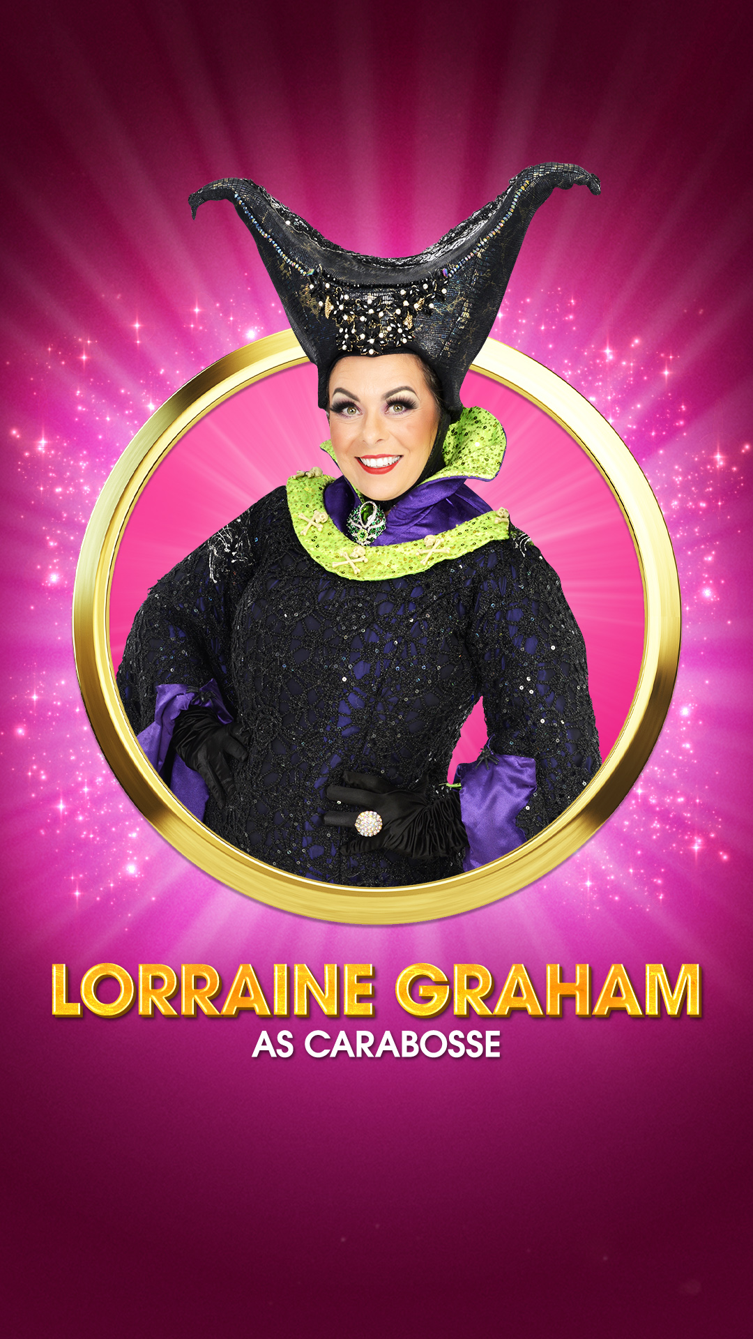 Lorraine Graham as Carabosse in this year's panto Sleeping Beauty at Adam Smith Theatre, Kirkcaldy.